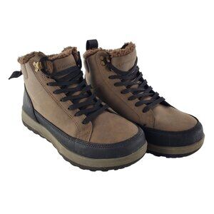 Weatherproof 8 Men Winter Boots Logjam Shearling Lace-up Outdoor Snow Shoes